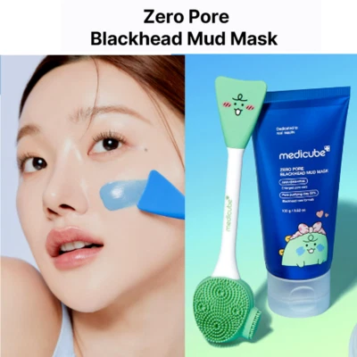 [Jordi Edition] Medicube Zero Pore Blackhead Mud Mask 100g(3.52oz)+Jordi Brush - Image 1 of 4