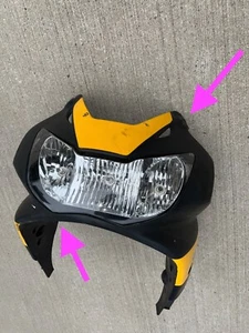 Honda CBR929 cbr 929 929RR cbr929rr Front Headlight Plastic Fairing cowl upper - Picture 1 of 16