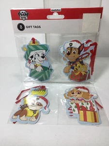 Nuovo! 8 etichette regalo Babbo Natale PAW PATROL - Foto 1 di 7