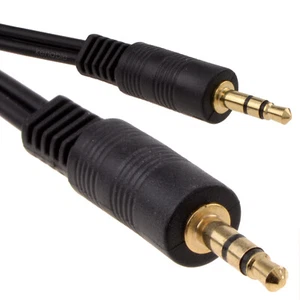 5m 3.5mm Stéréo Aux Jack de Casque vers Jack Audio Câble Or - Photo 1/6