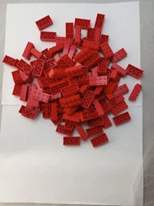 Lego Red 2x4 115 Pieces #A - Picture 1 of 4