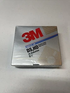3M High Density DS, HD Formatted IBM 10-Count, 5-1/4" Diskettes Disks Sealed - Afbeelding 1 van 9