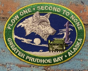 Top of the World Prudhoe Bay Alaska Flow One •Second To None Embroidered Patch - Picture 1 of 2