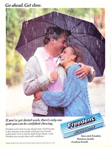 WRIGLEY'S FREEDENT CHICLE ANUNCIO #01 REVISTA promoción ANUNCIO 1991 DE COLECCIÓN - Imagen 1 de 2