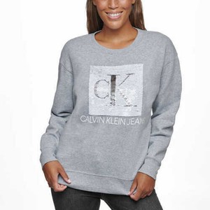 grey calvin klein jumper womens