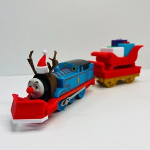 Thomas & Friends  Christmas Train  CUSTOM 3D PRINTED Rudolf & Sleigh Trackmaster - Picture 1 of 12