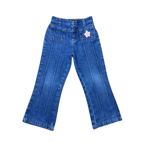 vintage nick jr dora the explore jeans sz 4T pleated embroidered toddler logo - Picture 1 of 7