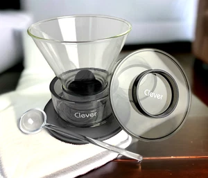 Clever Dripper Pour Over Coffee Maker Glass Style Hassle-Free #4 18 Fl Oz. - Picture 1 of 14
