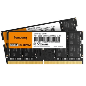 Fanxiang 32GB DDR4 RAM (2X16GB) Laptop SODIMM DDR Memory Stick 3200MHz PC4-25600 - Picture 1 of 8