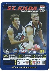 2005 Teamcoach Blue Star Premium Prize Card (32) Matt MAGUIRE St. Kilda - Picture 1 of 1