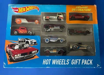Paquete de 9 vehículos diecast Hot Wheels 2016 paquete de regalo - caja abollada con daños Foto 1 de 4
