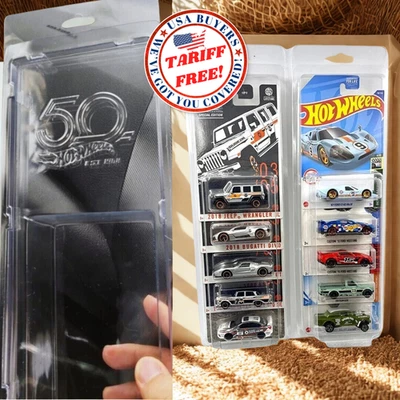 5 Hot Wheels Card Protector Mainline 1PC Premium Protective Case 1:64 with Stand - Image 1 of 4
