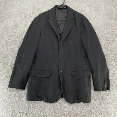 Polo Ralph Lauren Blazer мужской большой льняной Sport пальто черный 3 пуговицы куртка - Изображение 1 из 4