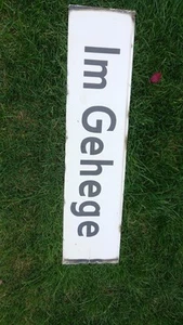 Emailschild Straßenschild Im Gehege 72 x 17 cm - Bild 1 von 2