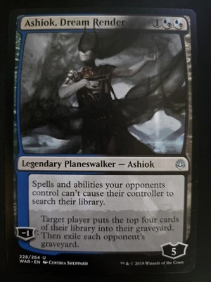 Ashiok, Dream Render NM War of the Spark MTG FREE SHIPPING - Image 1 of 2