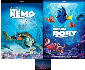 Disney Pixar Double Feature Finding Nemo & Finding Dory 2 DVD Set New - Picture 1 of 4