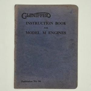Gleniffer Model M Marine Diesel Engine Manual – 1950s Glasgow Publication No 96 - Foto 1 di 10