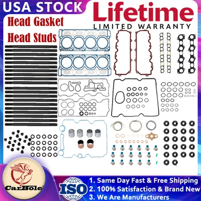 Engine Head Gasket w/ Head Studs Set For 2003-2007 Ford F250 F350 F450 F550 6.0L - Image 1 of 4