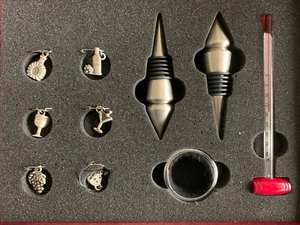 Wine Bottle Stoppers And Charms Thermometer Satin Finish. 10-PCs Great deal! - Picture 1 of 3