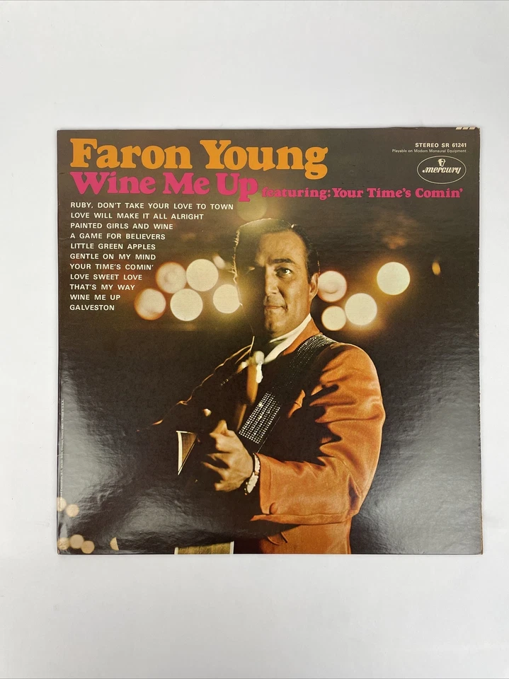 FARRON YOUNG WINE ME UP RARE FACTORY SEALED! MERCURY RECORDS VINYL LP 110-22W - Image 1 of 3
