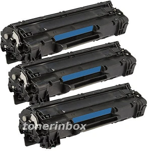 3 Pack Compatible CB436A 36A Toner Cartridge For HP LaserJet P1505 P1505n M1522n - Picture 1 of 2