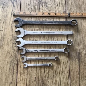 6 Vintage Britool Combination Spanner’s RJ Series 3/4” To 5/16” AF. - Picture 1 of 9