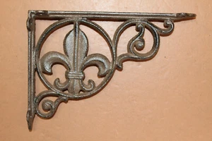 SHELF BRACES , Fleur De Lis Design, French Victotian Decor,kitchen decor B-03 - Picture 1 of 11