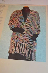 Fiddlesticks Easy Lace Mesh Stole Knitting Pattern - Picture 1 of 1