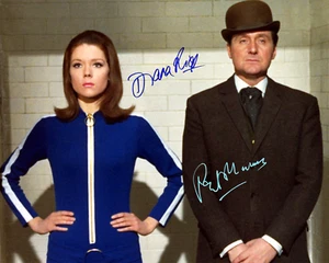 Diana Rigg / Patrick Macnee "Avengers" Signed 8 x 10 Glossy Photo Reproduction - Picture 1 of 1