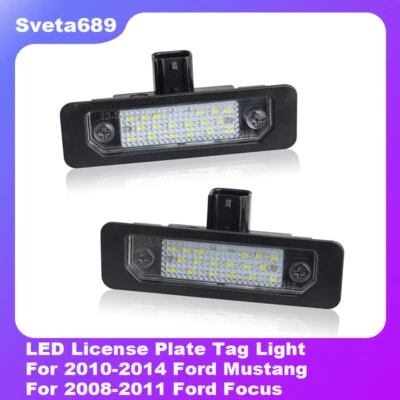 Luz de etiqueta LED completa 2 piezas para Ford Mustang Focus Fusion Flex Taurus Foto 1 de 4