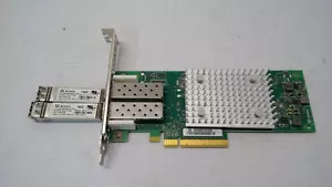 Lenovo QLE2692-LNV Dual Port 16GBE SFP PCIe Network Card Adapter w/2x Qlogic SFP - Picture 1 of 3