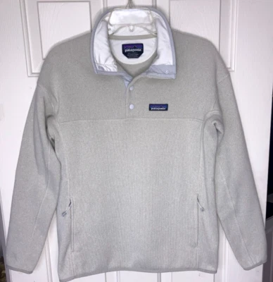 Suéter Patagonia Para Mujer Ligero Mejor Pullover Marsupial Oyster M Mediano Foto 1 de 4
