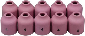 TIG Gas Lens Alumina Nozzle 53N58 #4 1/4" 6.5mm WP 9 20 25 Welding Torch 10pk - Picture 1 of 3