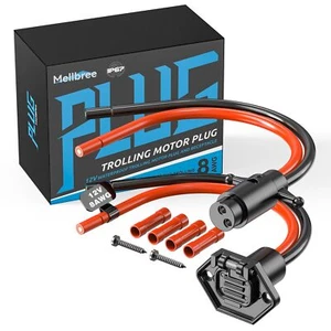 Trolling Motor Plug 12v Waterproof Trolling Motor Plug and Receptacle Compati... - Picture 1 of 7