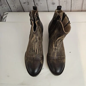 NWB Circle G Corral Burnished Brown Double Zipper Bootie Sz 8.5 - Picture 1 of 11
