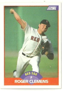 ROGER CLEMENS BOSTON RED SOX #350 - Puntuación Casi Nuevo - Como Nuevo 1989 - Imagen 1 de 2