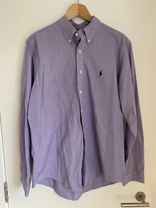Ralph Lauren Herrenshirt Gr. 16,5 Kragen lila Knopfleiste toller Zustand - Bild 1 von 15