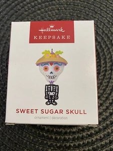 Hallmark 2022 Sweet Sugar Skull miniature Halloween Ornament - Picture 1 of 2