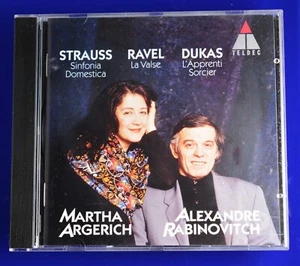 STRAUSS SINFONICA DOMESTICA RAVEL LA VALSE DUKAS ARGERICH RABINOVITCH - Picture 1 of 2