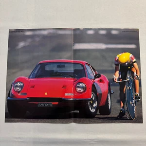 1969 Ferrari Dino 246 GT Car Magazine Insert Poster European - Bild 1 von 3