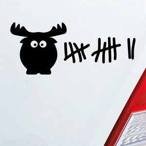 Auto Aufkleber Elch Liste Kills Drive Fast Strichliste 6x15 cm Sticker Heckschei - Bild 1 von 24