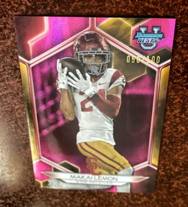 2023 Bowman's Best University MAKAI LEMON PINK Lava Refractor #d /100 SP #41 USC - Picture 1 of 2