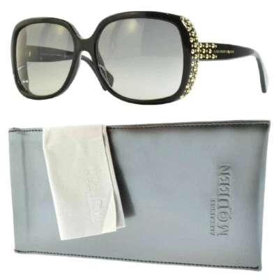 Alexander McQueen AMQ 4211/S Womens Full Rim Oversized Black Sunglasses - Image 1 of 4