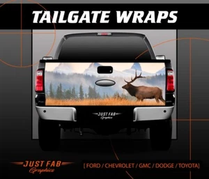 TRUCK TAILGATE WRAP  VINYL GRAPHIC DECAL STICKER LAMINATED ELK HUNTING - Picture 1 of 4