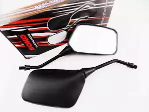 HONDA CB400SF SUPER FOUR 92-07 BLACK RECTANGULAR SOKO REAR VIEW MIRRORS - Picture 1 of 4