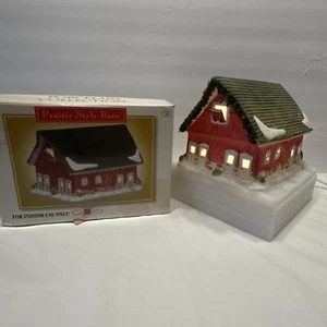 VTG 1999 Hometown Holidays Porcelain Collection Prairie Style Barn - Picture 1 of 15