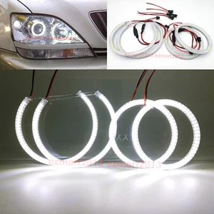 LED halo rings for LEXUS RX330 RX350 RX400h projector 2004-2008 angel eye DRL - Picture 1 of 15
