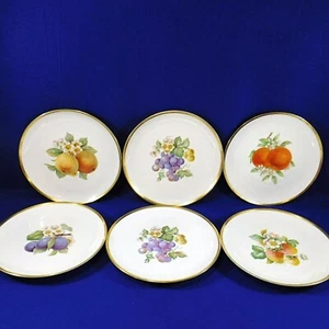 6 Hutschenreuther Selb Plates PASCO Various Fruits Bavaria Salad Desserts 8" - Picture 1 of 9