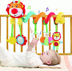 Infant Spiral Plush Toy for Pram & Car Seat, Lion Hanging Sensory Gift 0-12M
