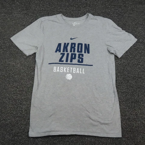 Akron Zips Nike Shirt Adult Small Gray Athletic Cut Basketball Short Sleeve Mens Cover